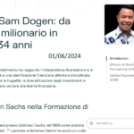 La storia di Sam Dogen: da banchiere a milionario in pensione a 34 anni